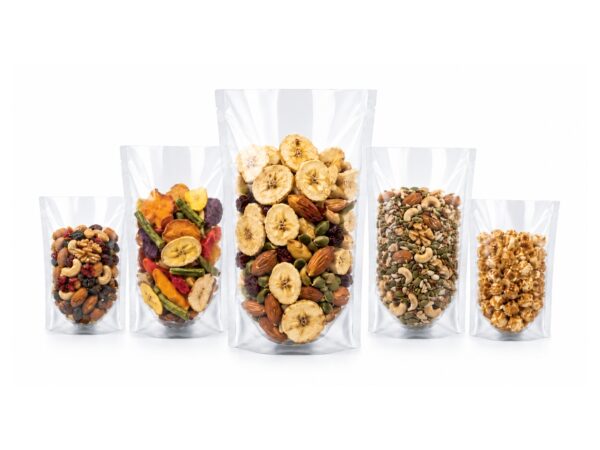 Transparent Standup Pouch with Heat Seal Only
